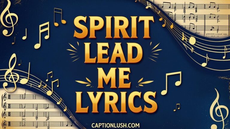 Spirit Lead Me Where My Trust Is Without Borders Lyrics