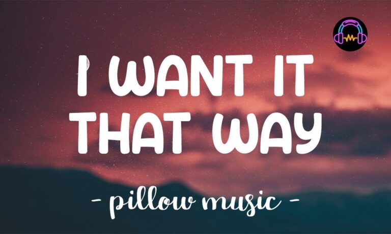 I Want It That Way Lyrics