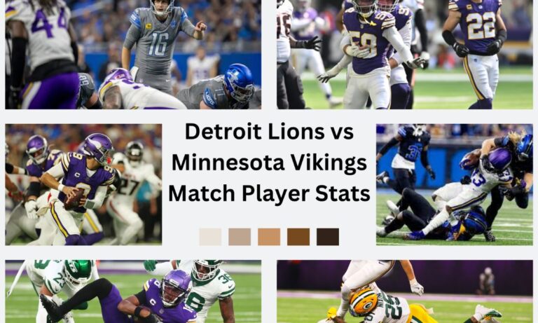 Minnesota Vikings vs Detroit Lions Match Player Stats