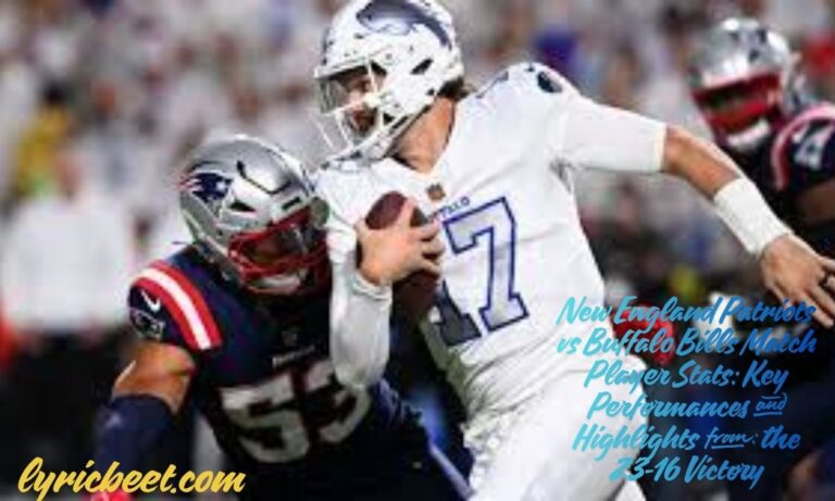 New England Patriots vs Buffalo Bills Match Player Stats: Key Performances and Highlights from the 23-16 Victory